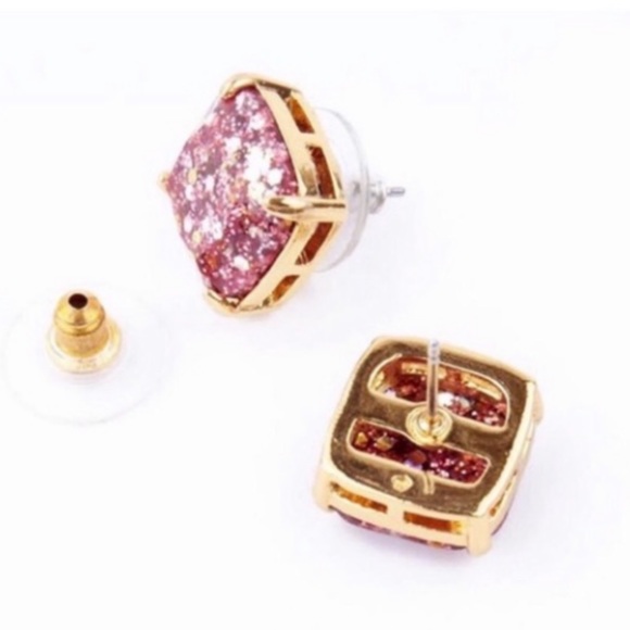 KATE SPADE • Mini Pink Glitter & Glee Earrings - Picture 3 of 6